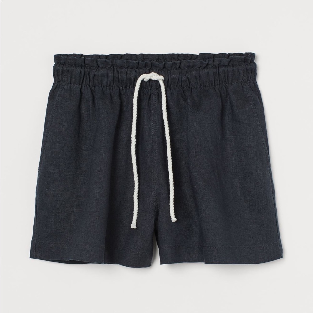 NWT H&M Natural Linen Shorts